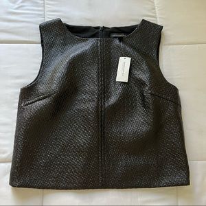 NWT Banana Republic Faux Leather Tank